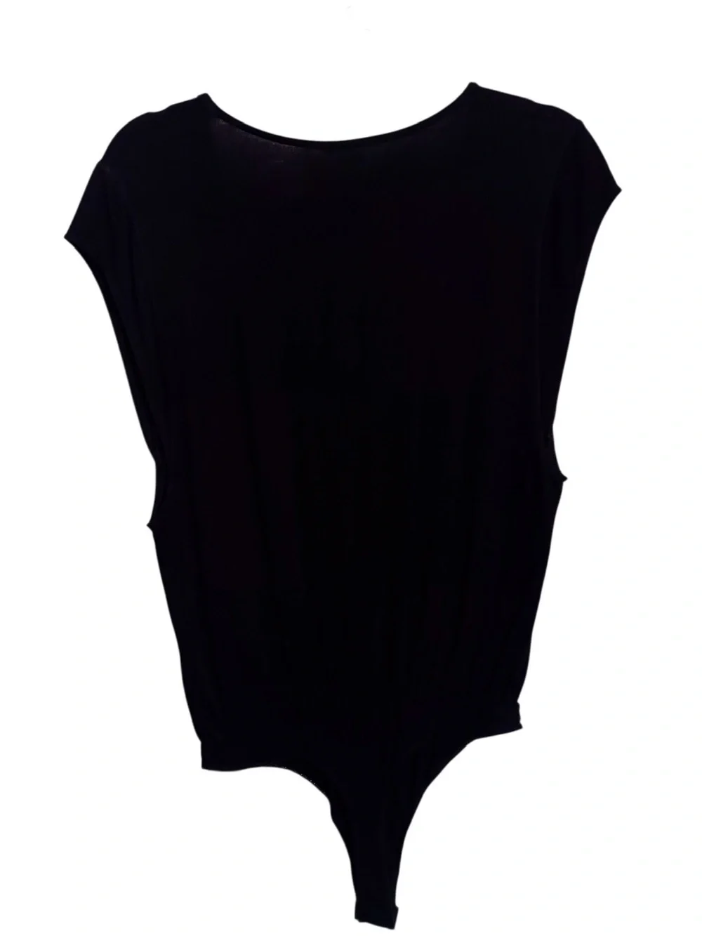 Intimately Free People Medium Black Casual Bodysuit Lounge Short Sleeve Stretchy